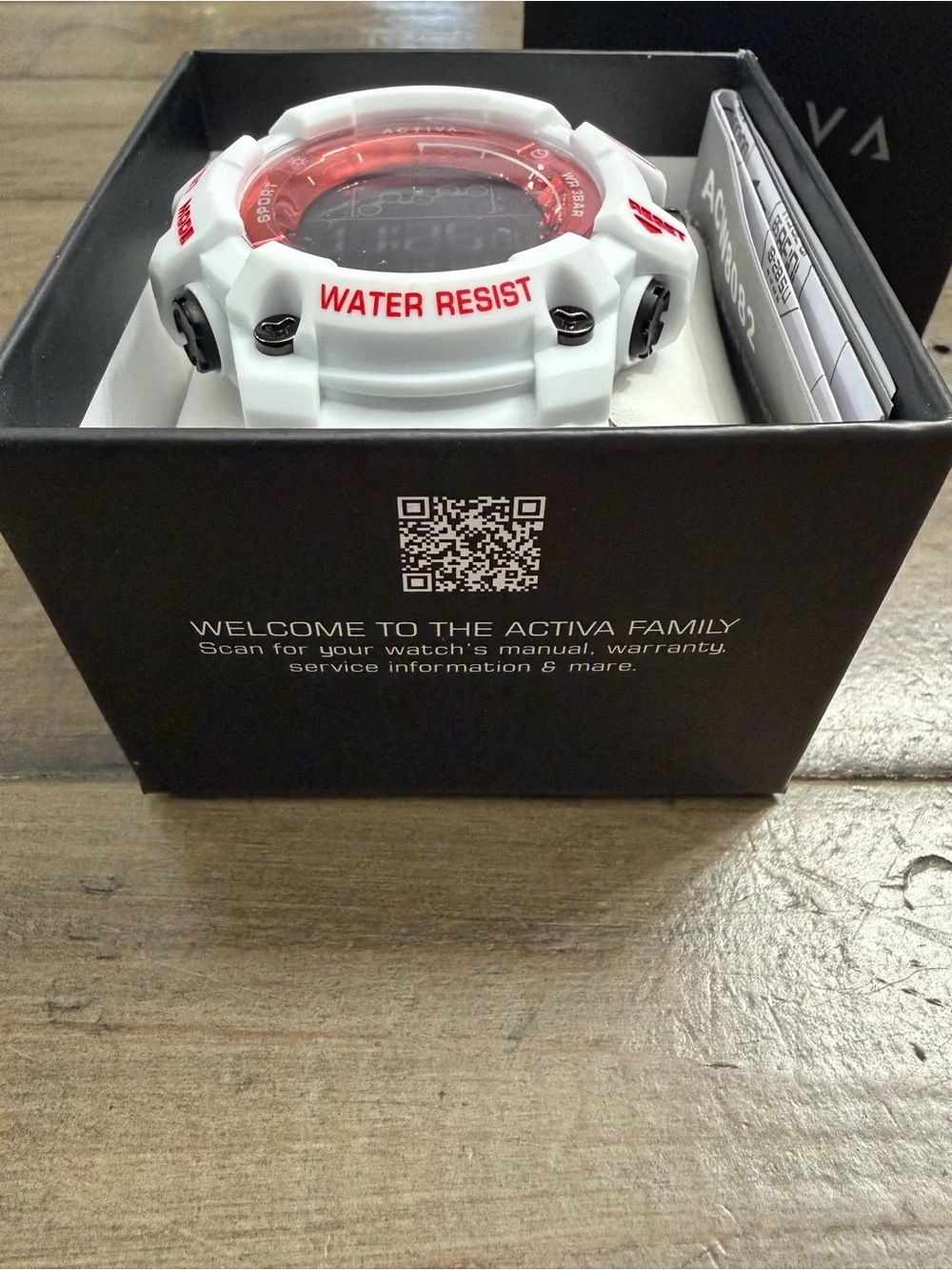 NWT Activa Summit X by Invicta Digital Sport Watch White Red ACW8082-016